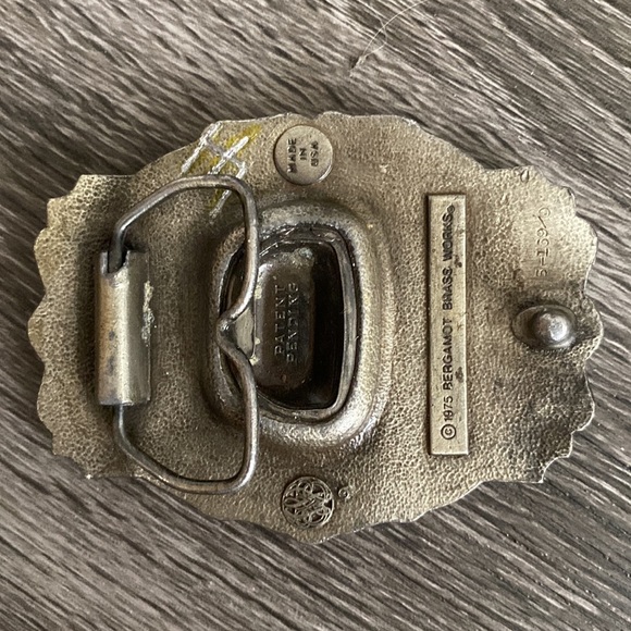 Brass Lone Star Belt Buckle - Picture 2 of 4